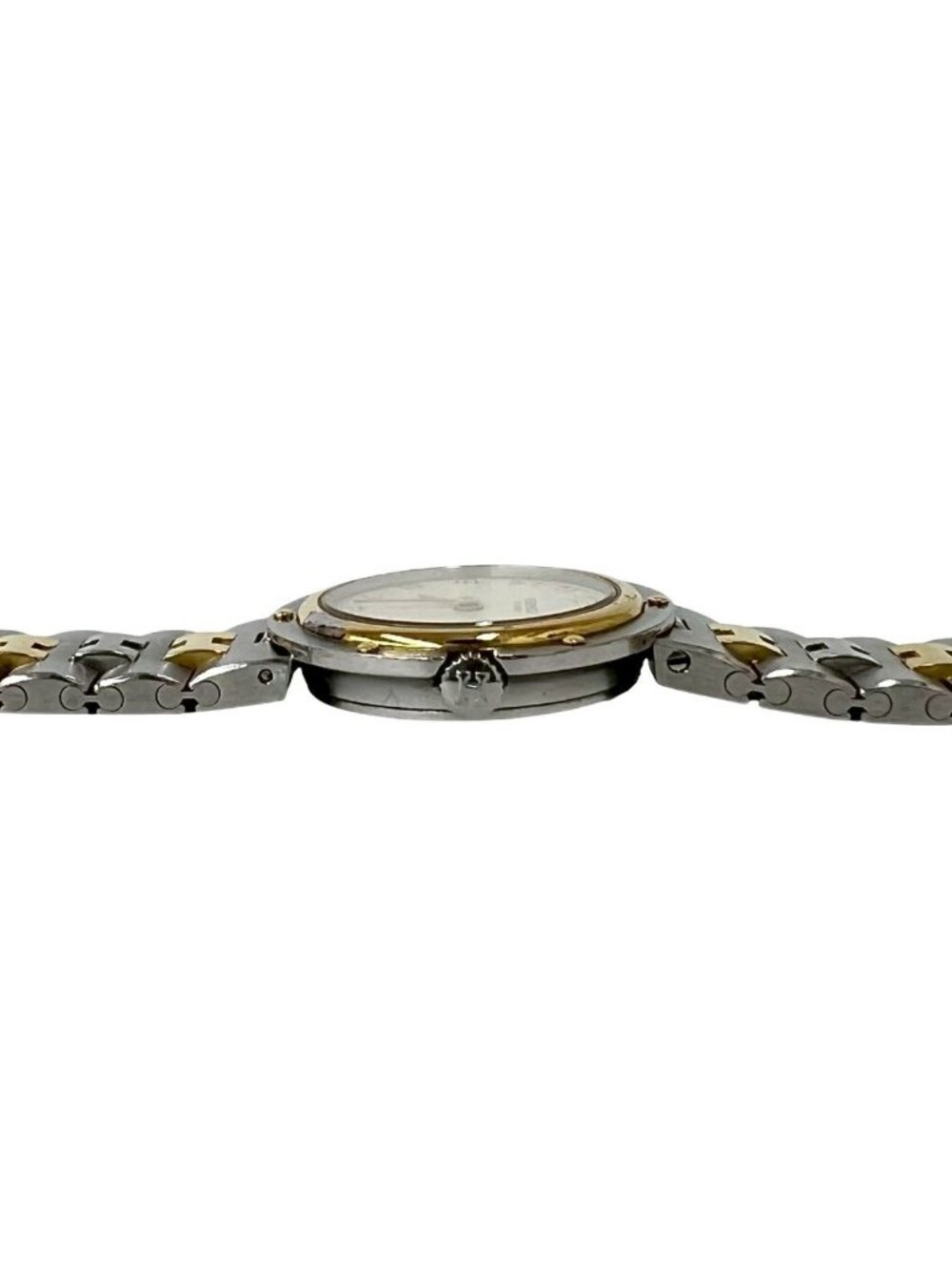 Hermes Vintage Clipper Stainless Steel Quartz Watch Silver Gold - Picture 7 of 10